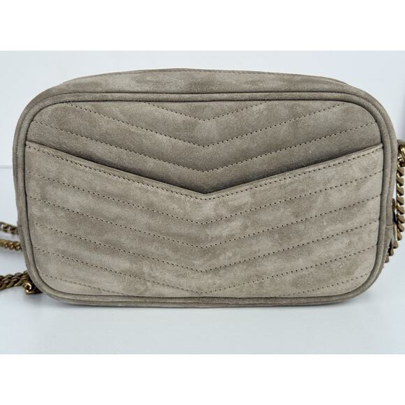 Saint Laurent Loulou Mini Camera Bag in Quilted Suede - Picture 4 of 7